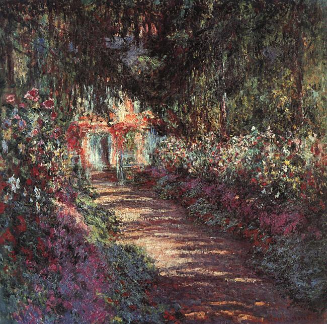 Claude Monet The Garden in Flower oil painting picture